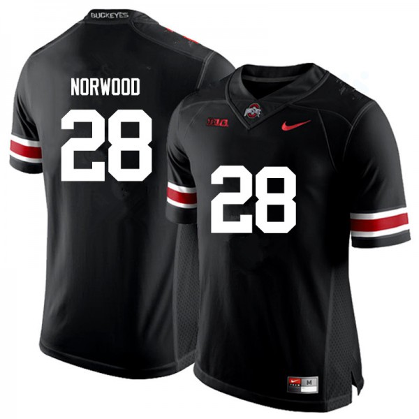 Ohio State Buckeyes #28 Joshua Norwood Men Stitched Jersey Black